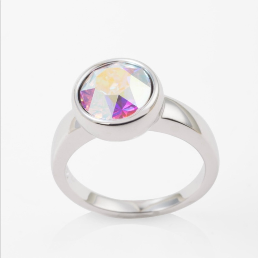 Touchstone Crystal by Swarovski Aurore Boreale Bliss Ring